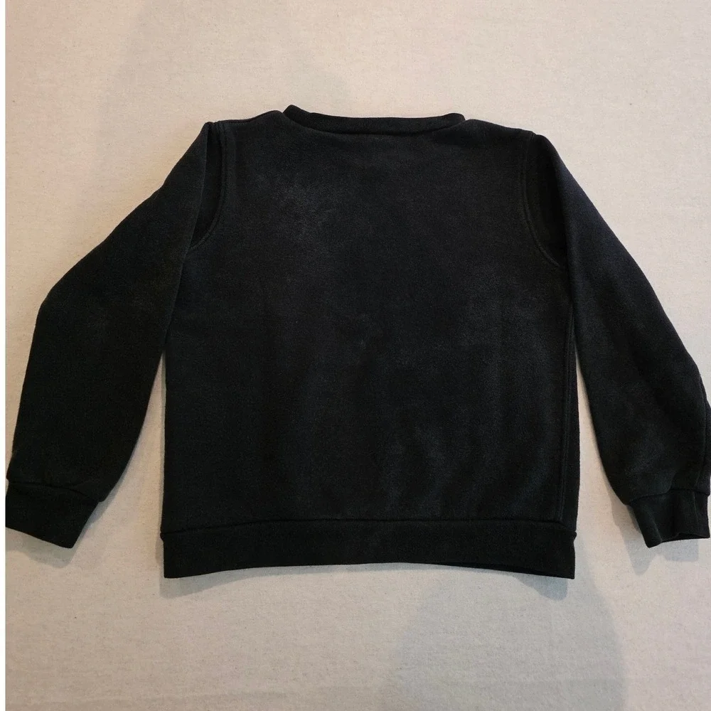 Nike Kids Sweatshirt 4T Black Sportswear Fleece Crewneck Pullover Logo 81917
